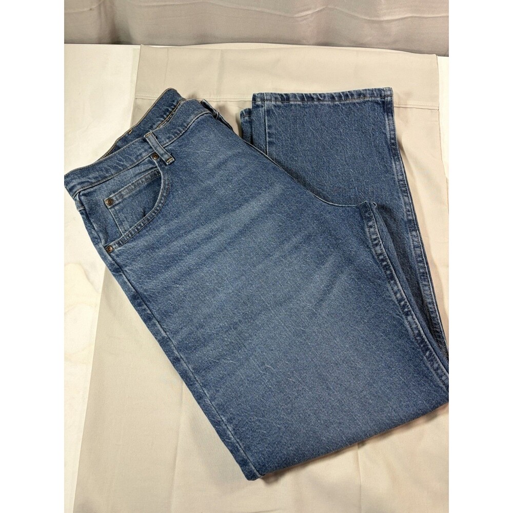 Wrangler Premium Quality Denim Jeans Mens 36x30 Relaxed Comfort EUC